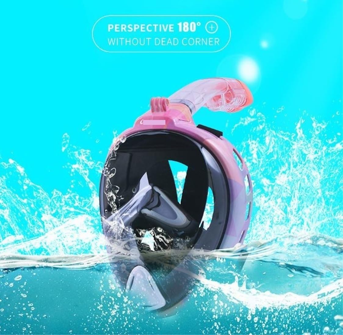 Masque de Plongée Anti-Fuite Masque De Plongée avec Tuba sous-Marin Anti-buée en Apnée Intégral Équipement Cadeau Fête