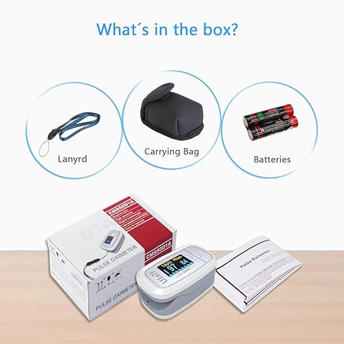 Miniatura 6 de Oxímetro de pulso con pletismografía, monitor portátil de saturación de oxígeno en sangre para frecuencia cardíaca, sensor SpO2 para deportes y