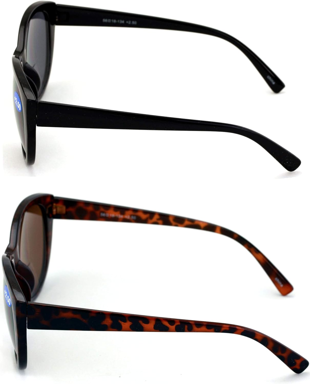 V.W.E. 2 Pairs Women Bifocal Reading Sunglasses Reader Glasses Cateye Vintage Jackie Oval - Image 3