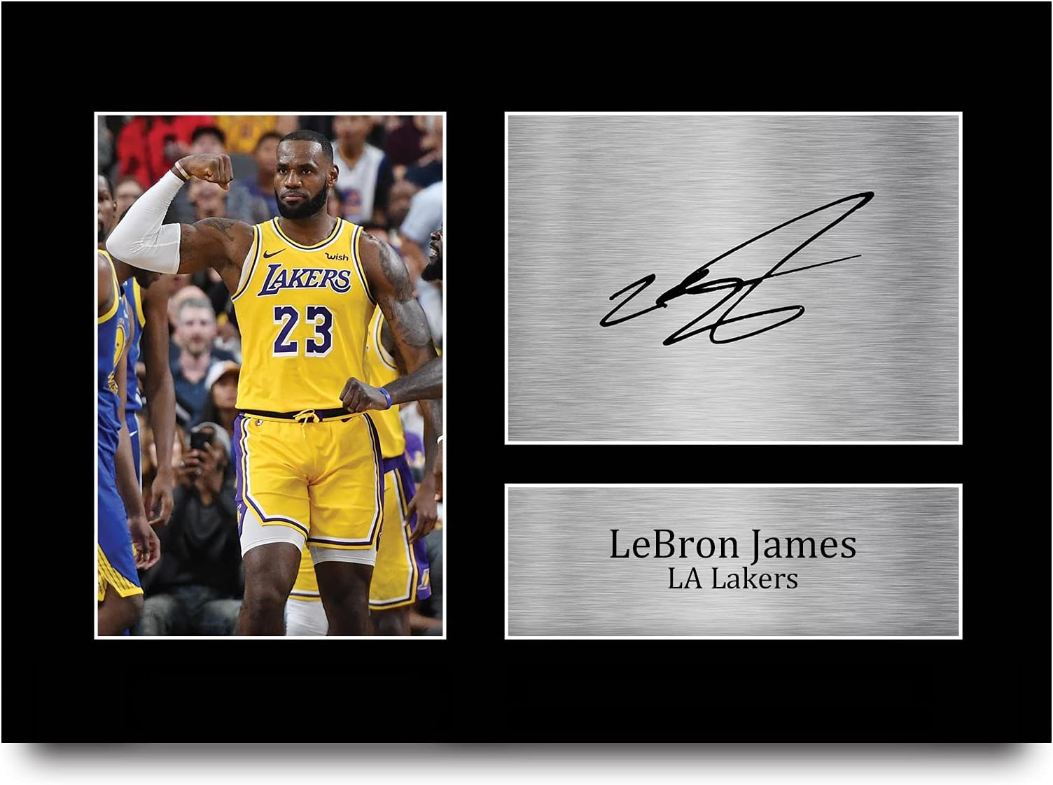 HWC Trading Lebron James Los Angles Lakers Gifts Printed Signed Autograph Picture for Basketball Memorabilia Fans - A4