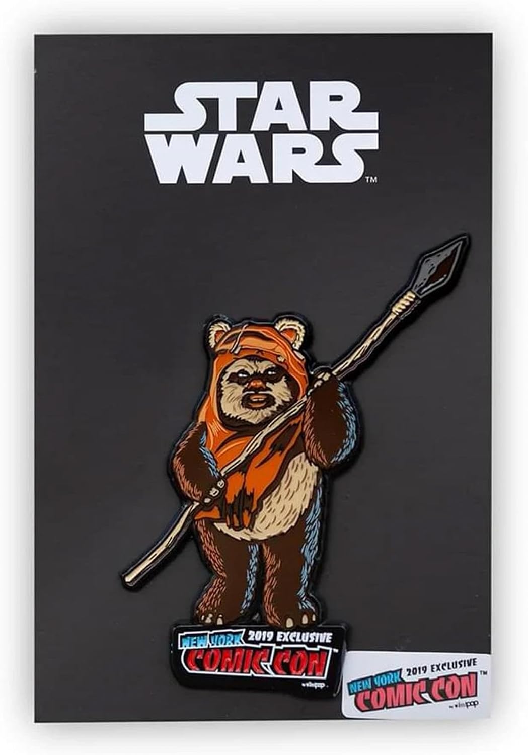 Star Wars Ewok Wicket Exclusive Character Pin | Official Star Wars Collectible Enamel Pin | Measures 2.5 Inches Tall image 2