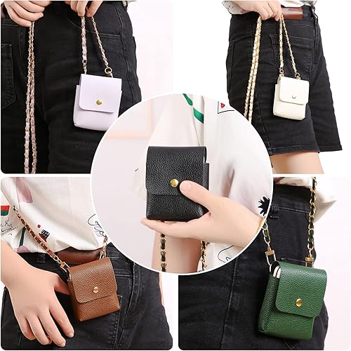 Miniatura 7 de Miimall Compatible con Samsung Galaxy Z Flip 4, Galaxy Z Flip 4, funda de piel sintética de lujo, paquete de tarjetas, funda delgada para bolsa