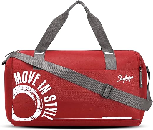 Skybags Weekender Polyester 45 cm | Duffel Bag | Red Travel Bag - Unisex