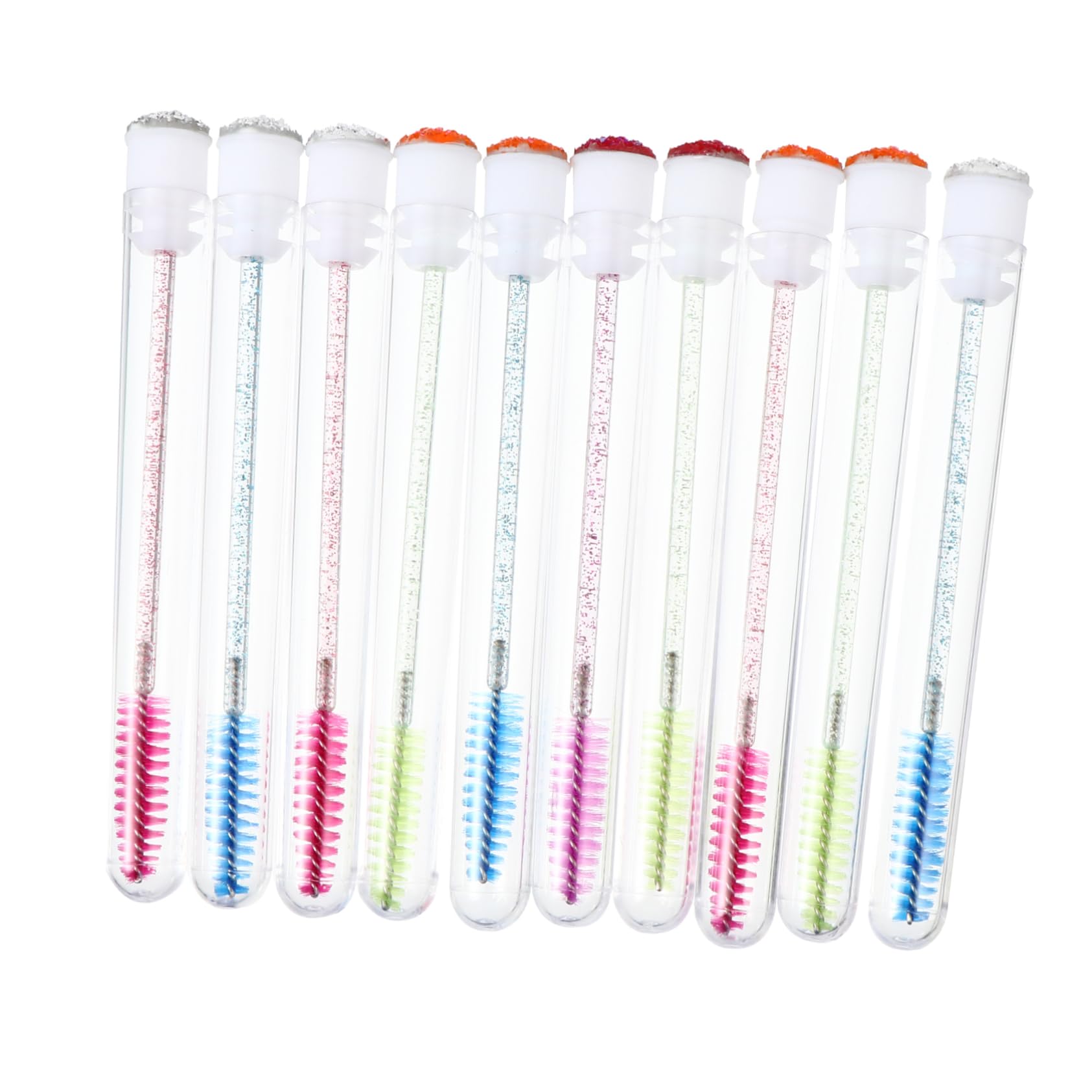 Baluue 10pcs Refillable Mascara Tubes Eyelash Spoolie Leakproof Beauty Makeup Tool Set Lash Kit for Women