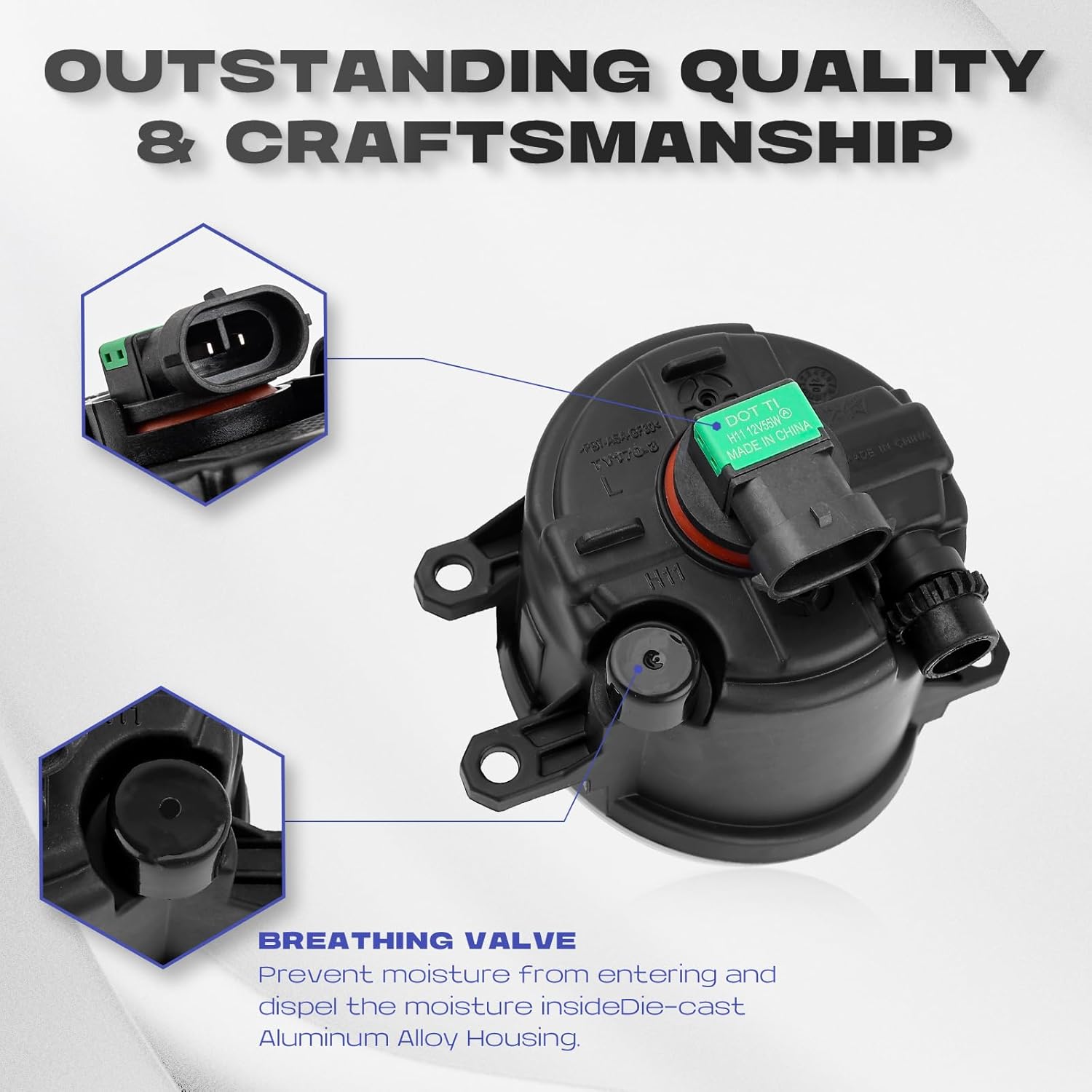 RP Remarkable Power, Fog Lights for 2012 2013 2014 Yaris Hatchback Fog Lights Kit Bumper Lamps w/Switch Wiring harness bulb Housing FL7023