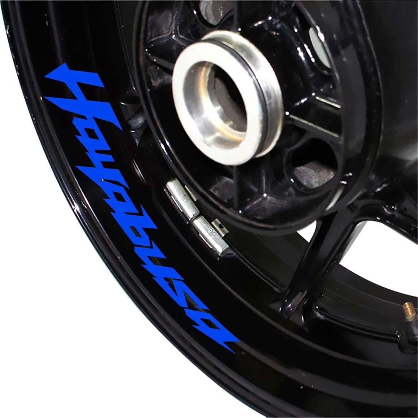 Motorcycle Wheel Sticker Rim Stripes Reflective Waterproof Decals for Suzuki for Hayabusa Motorbike(Color2)