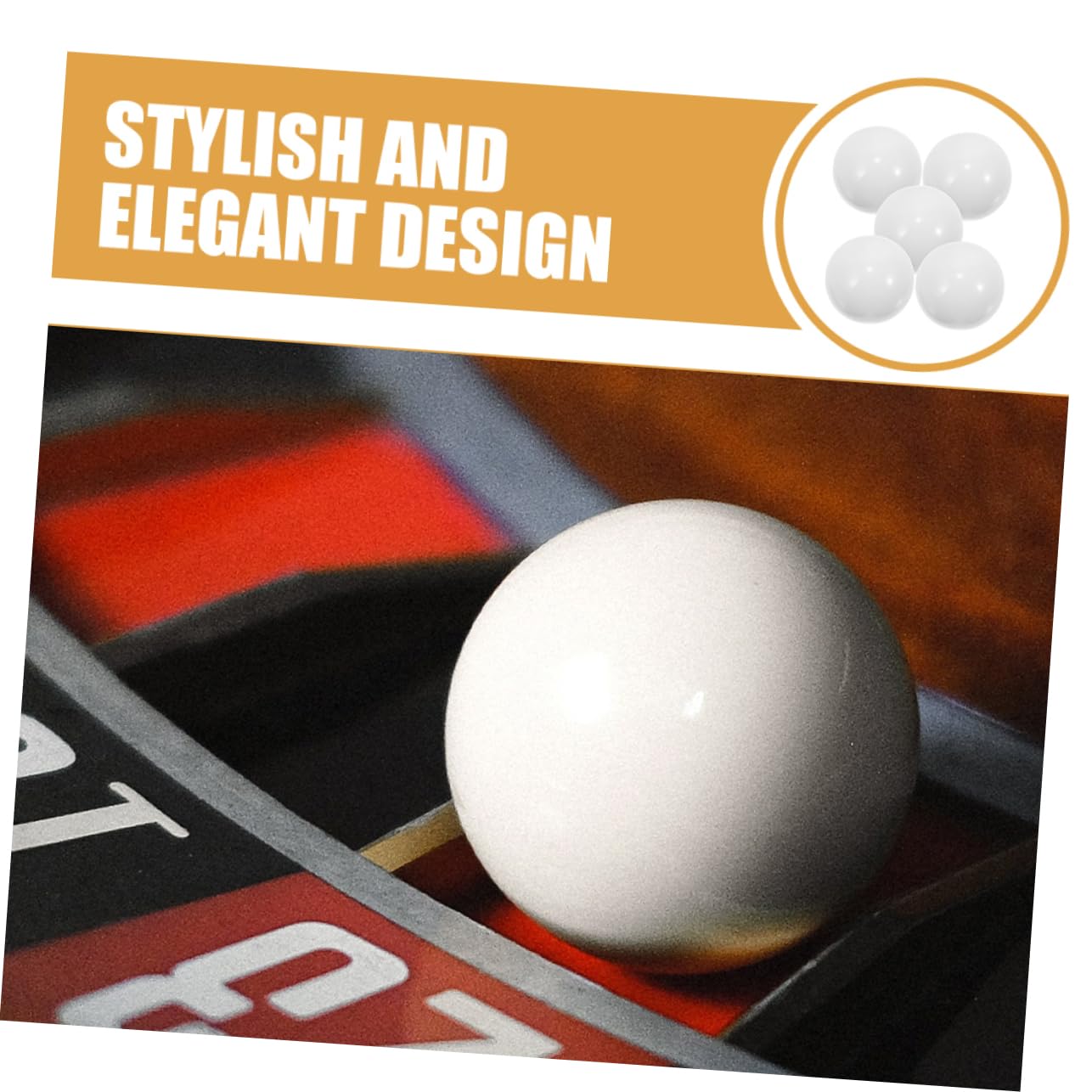 HOOTNEE 5pezzi Perline Per Ruota Del Gioco Della Roulette Perline Rotanti In Accessorio Per Giochi Di Società Per Ruota Parti Per Giochi