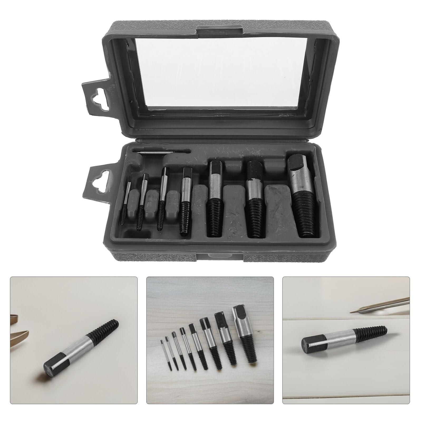 Hemobllo 8pezzi Estrattore Di Viti e Bulloni Tool Estrattore Per Viti Danneggiate Separatore Di Dadi Kit Estrattori Multi-scavato Per Riparazioni e Manutenzione Fai Da Te
