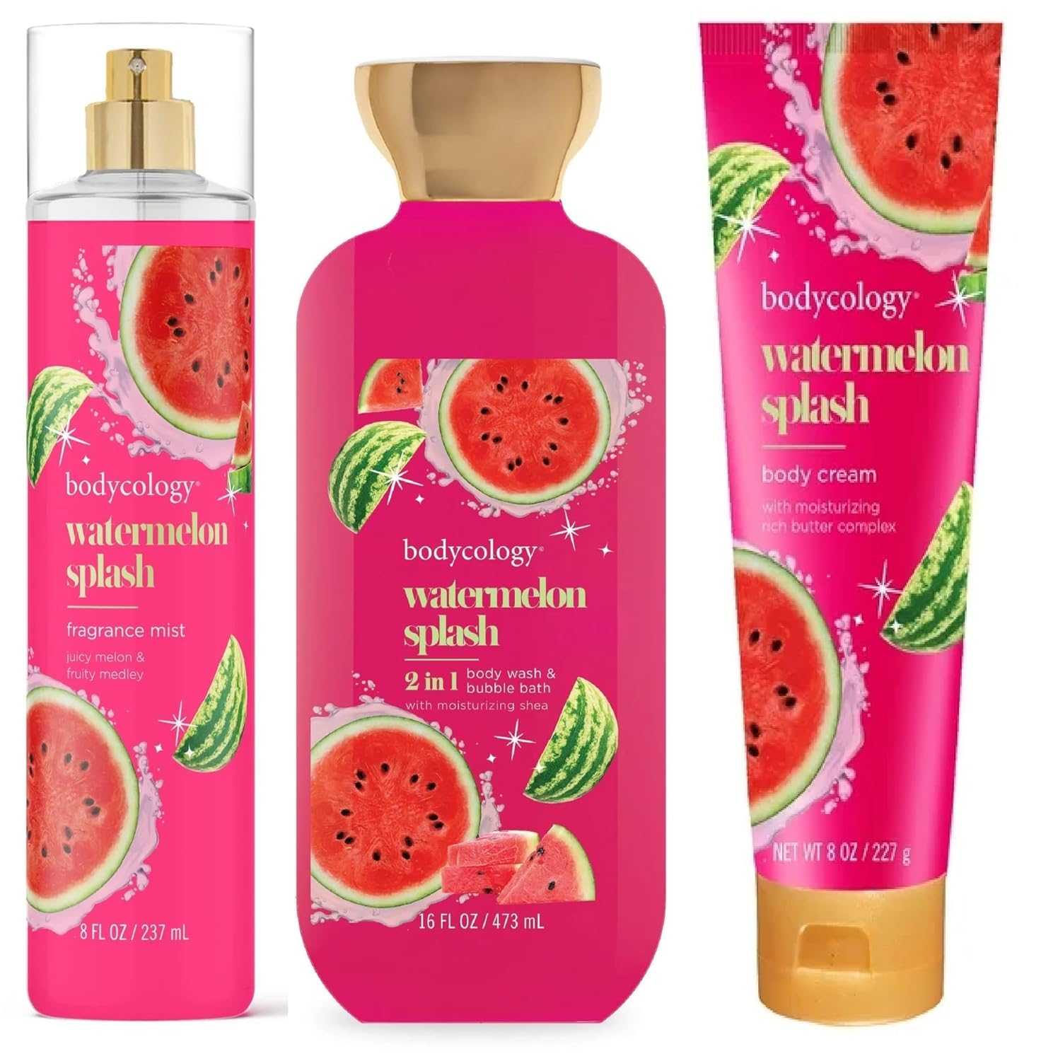 Watermelon Splash Gift Set 1 Body Mist, 1 Body Cream, 1