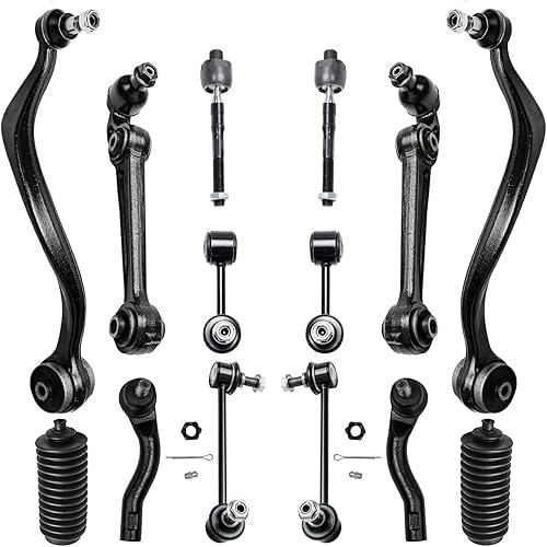 Miniatura 224 de Detroit Axle - 4WD Front End 14pc Kit de suspensión para Ford F-150 F-250 Expedition Navigator, 2 brazos de control superior 2 rótulas inferiores 2