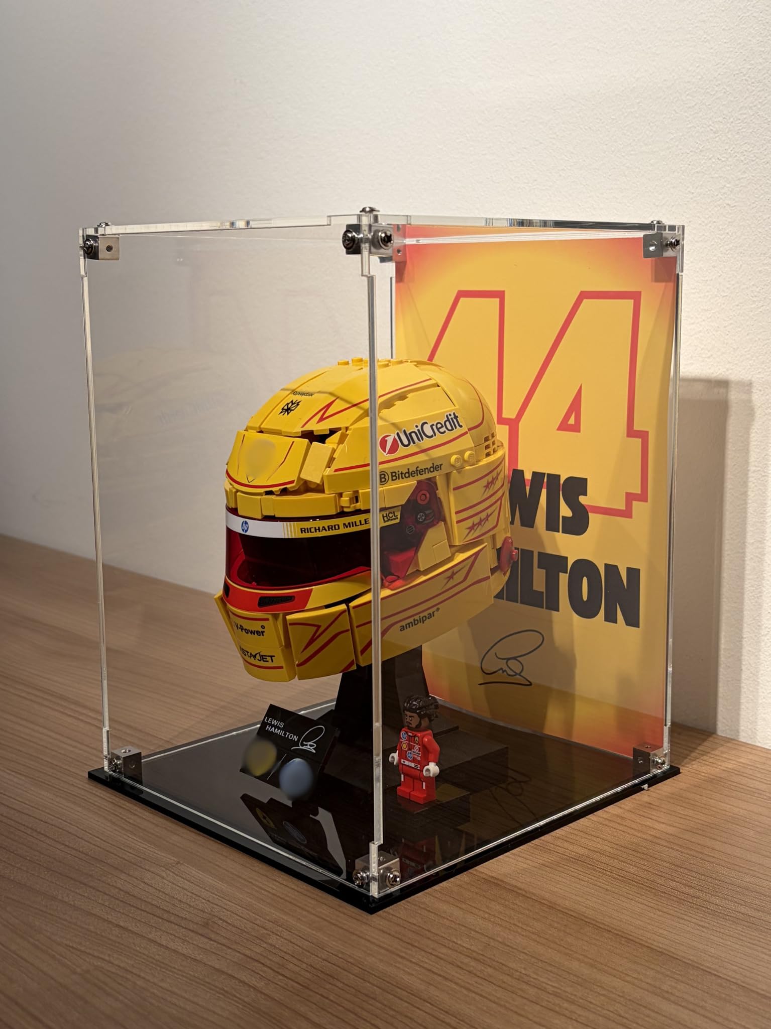 Vitrine d'exposition pour F1 LEGO Casque Lewis Hamilton (43022)