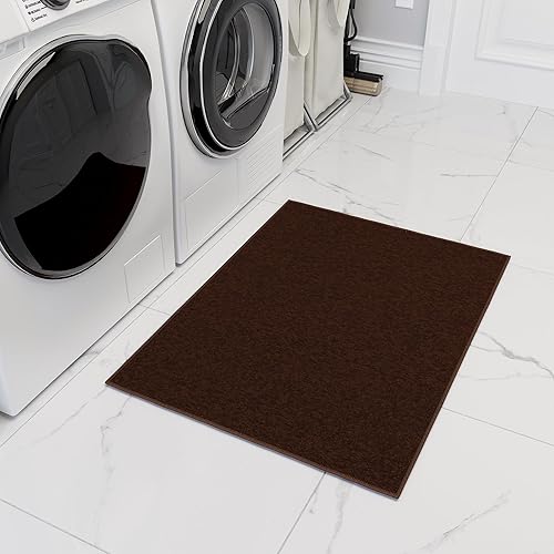 Miniatura 147 de Sweet Home Stores Alfombra lavable antideslizante con parte trasera de goma para cocina, pasillos, baño, entrada, dormitorio, 2 pies 3 pulgadas x 3