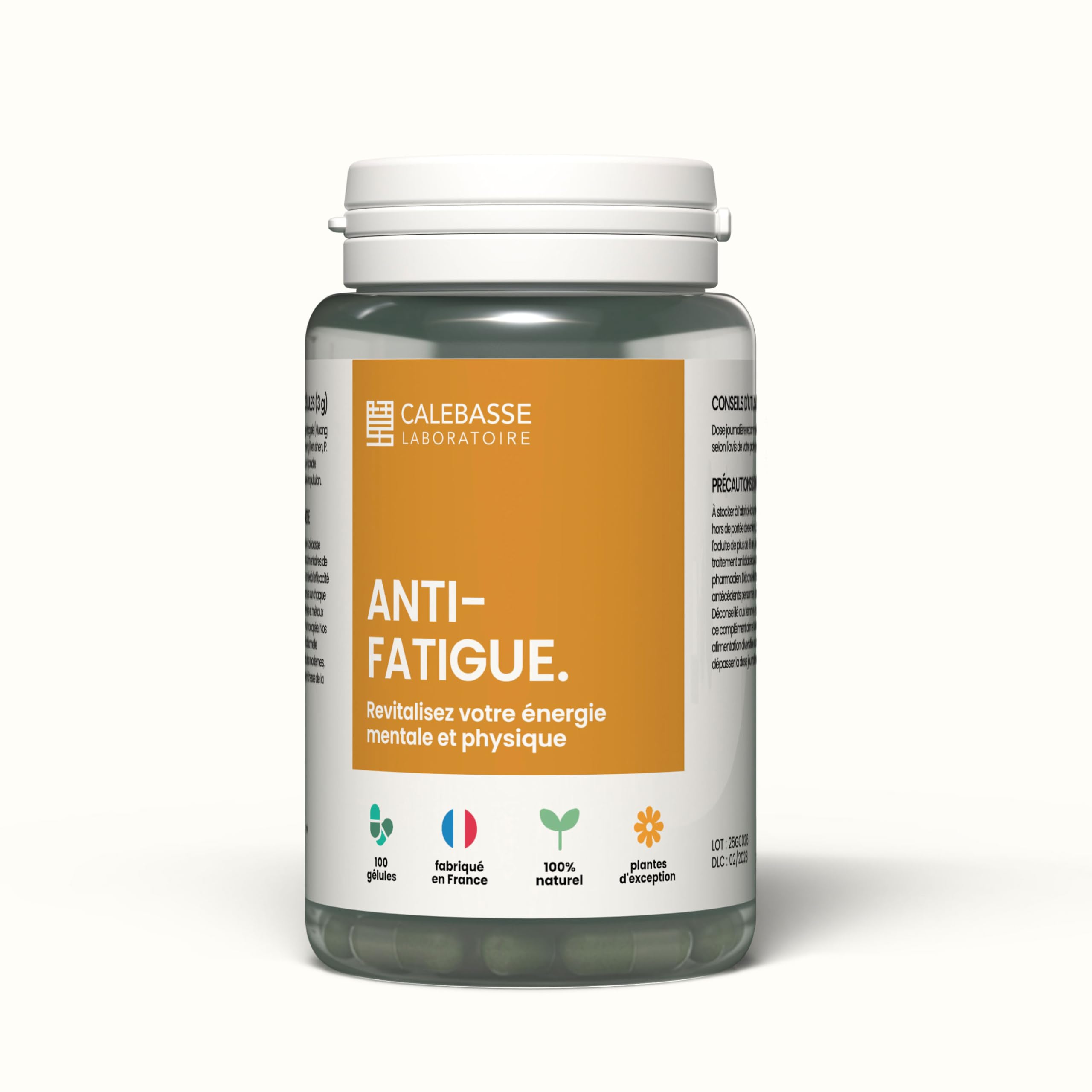 Formule Anti-Fatigue Naturelle | Énergie & Vitalité | Ginseng, Reishi & Astragale | Soutien Immunitaire & Résilience au Stress | Adaptogènes MTC | 100 Gélules | Fabriqué en France