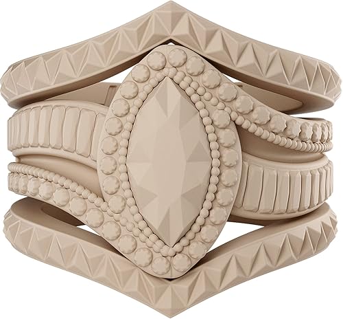 Rinfit Anillos de silicona para mujer, juego de novia, anillo de compromiso o compromiso y juego apilable, anillos de boda de goma para mujer y