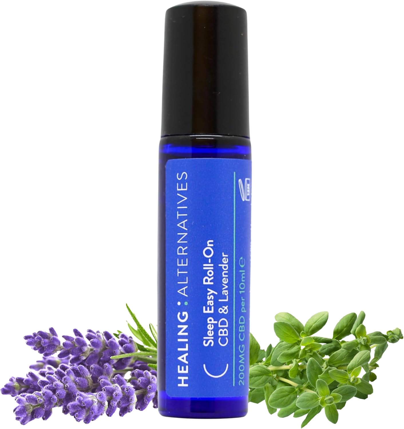 Healing Alternatives CBD Roll-On Sleep Easy, 10ml | Lavender & Marjoram Essential Oils with Natural CBD | Travel-Friendly, Non-Greasy Formula for Relaxation & Menopause Support