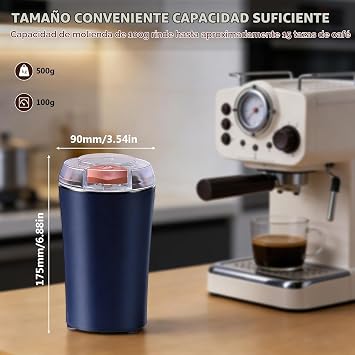 Electric Coffee Grinder, Electric Spice Grinder Coffee Grinder with Stainless Steel Blade One Touch Coffee Grinder for Coffee Beans, Spices, Beans, Nuts