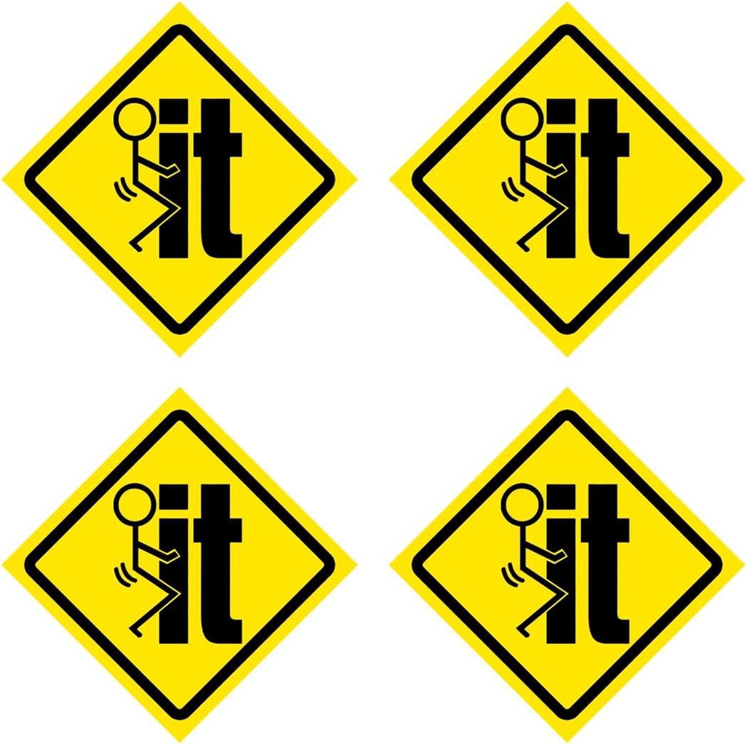 Fuck It Hard Hat Stickers 4 Pack #HH021