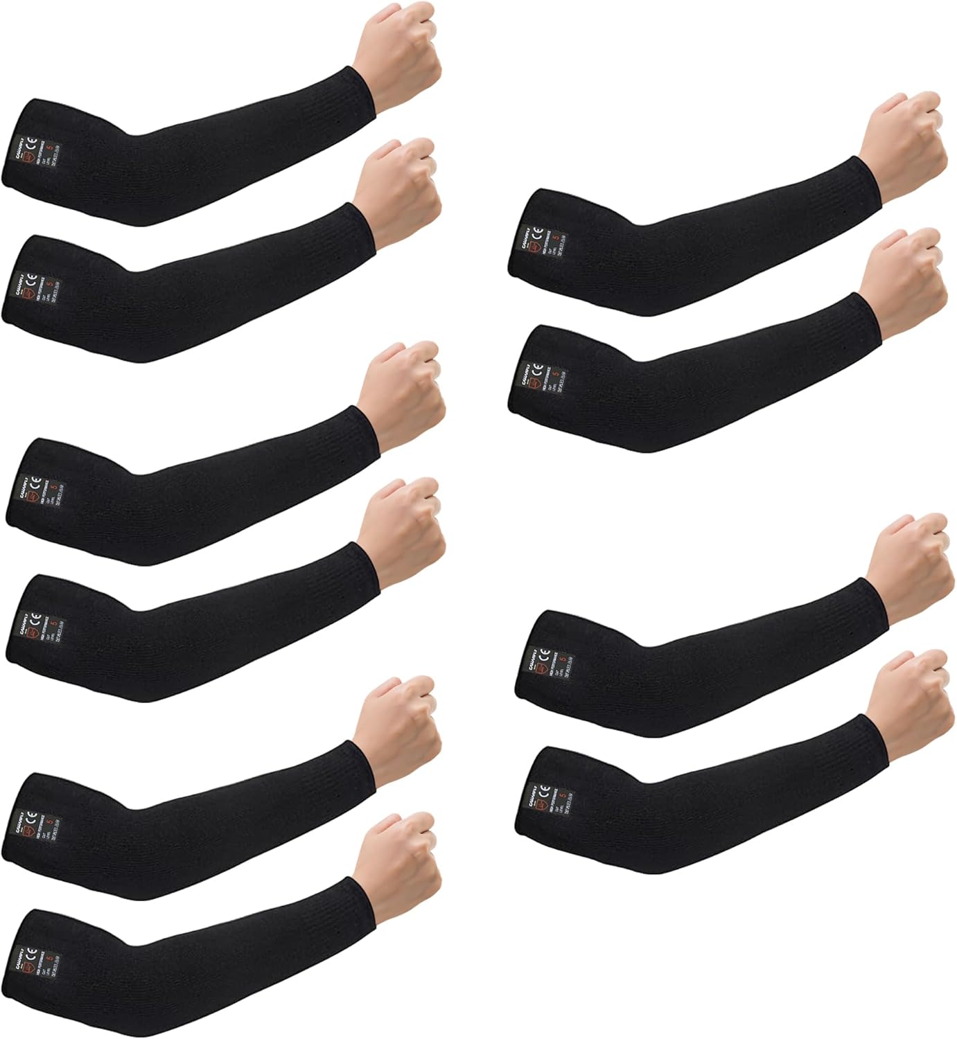 Protective Arm Sleeves, Cut Heat Resistant Arm Protectors Anti Abrasion Safety Armband for Garden Kitchen Work 1 Pair