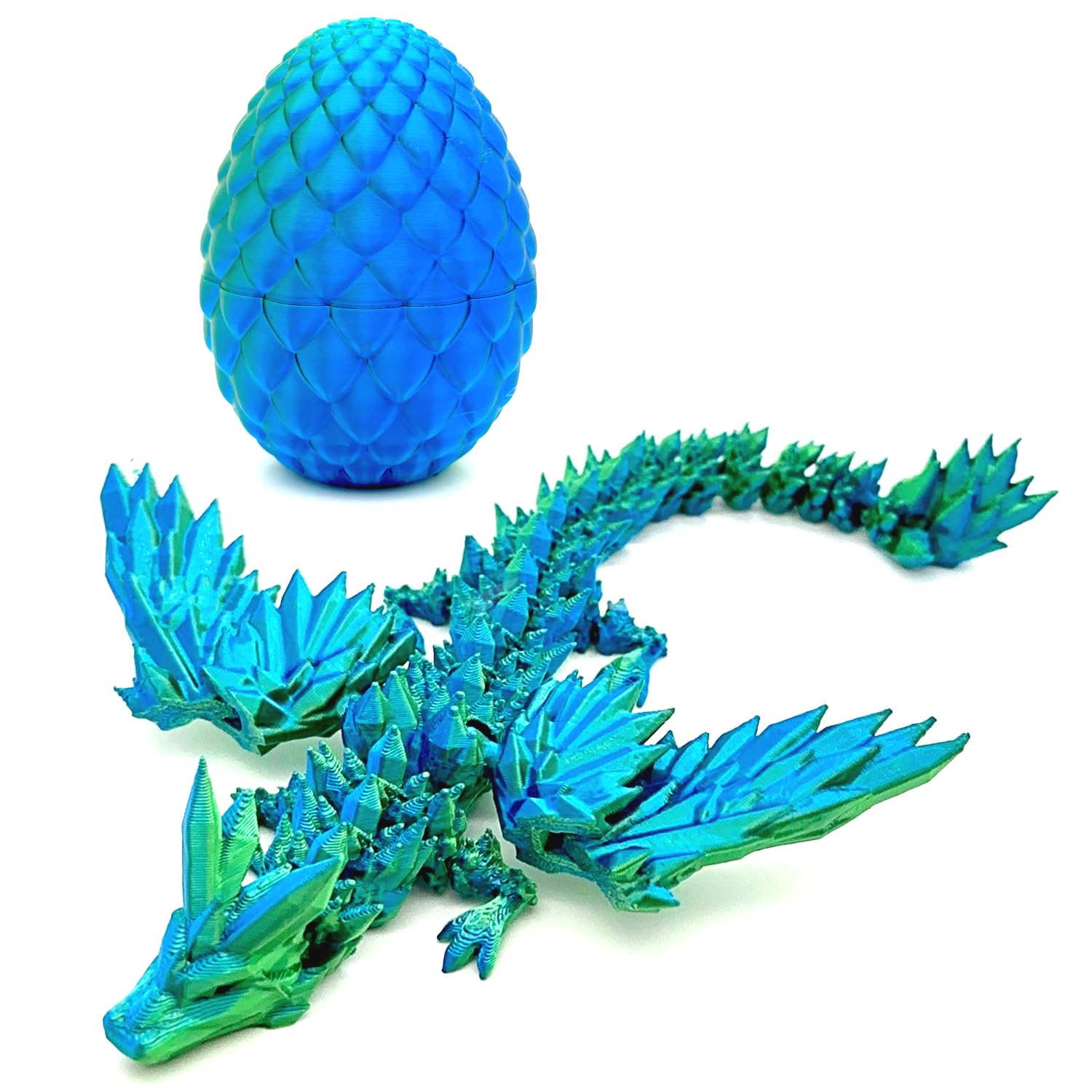 Amazon.com: HEZUJ 3D Printed Dragon with Wings and Egg