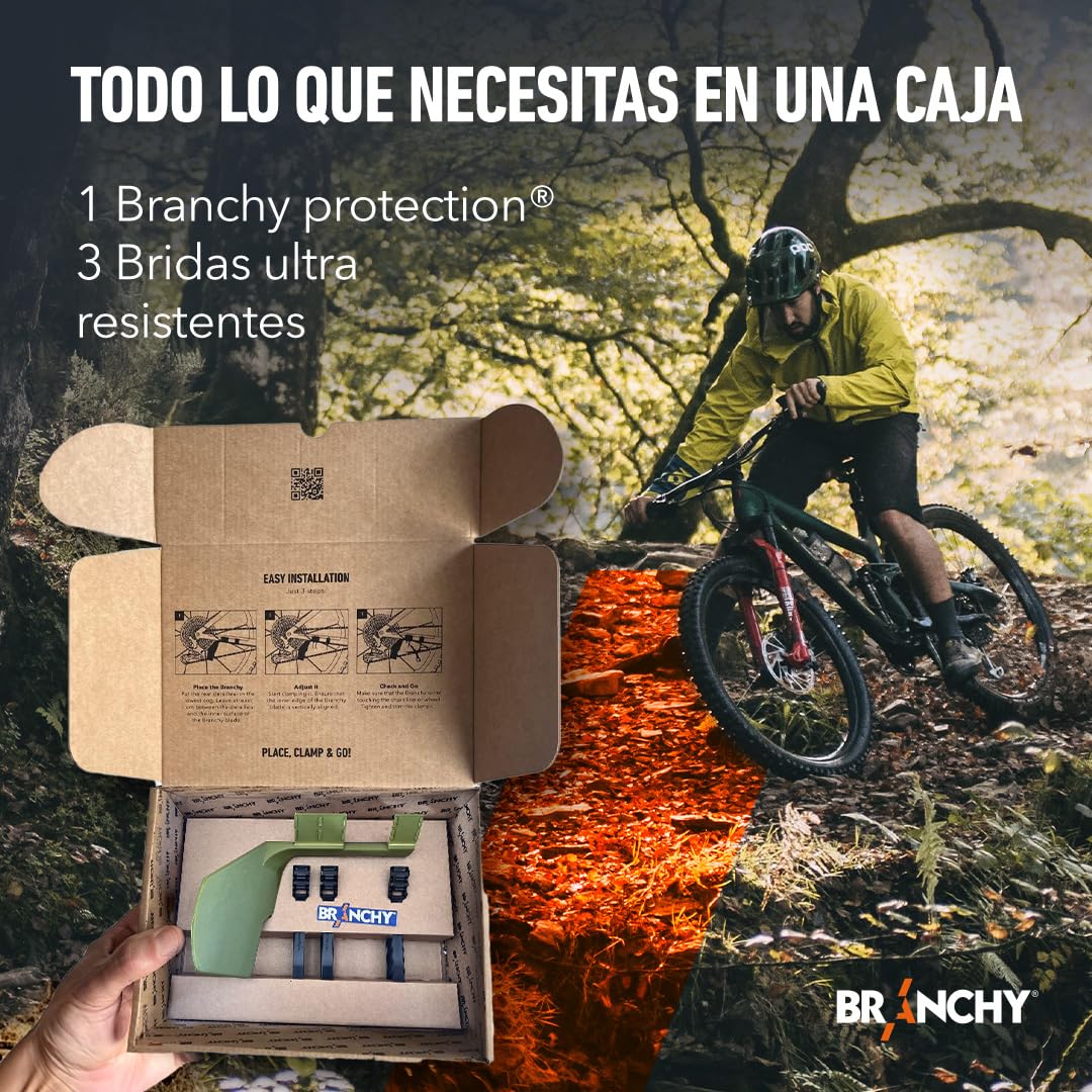 Branchy Protection, Protector Universal de Cambio Trasero Bicicleta | Recomendado para MTB, Ebike, Enduro, DH, Gravel