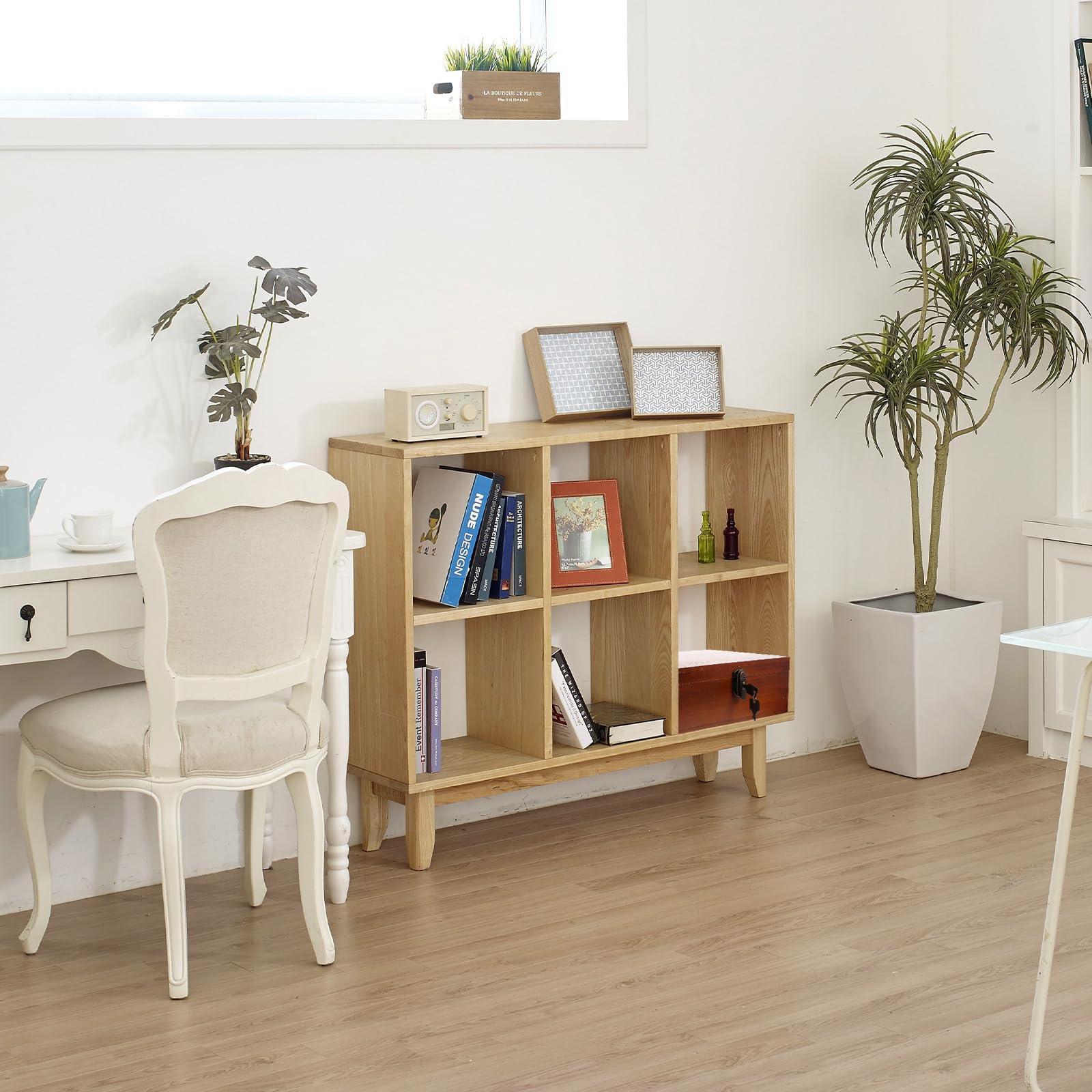 VALICLUD Vintage Holzschmuckkästchen aus Kiefernholz mit Schloss Sichere Aufbewahrungsbox für Schmuck und Kleinteile Angenehme Haptik für Wohnzimmer und Arbeitszimmer