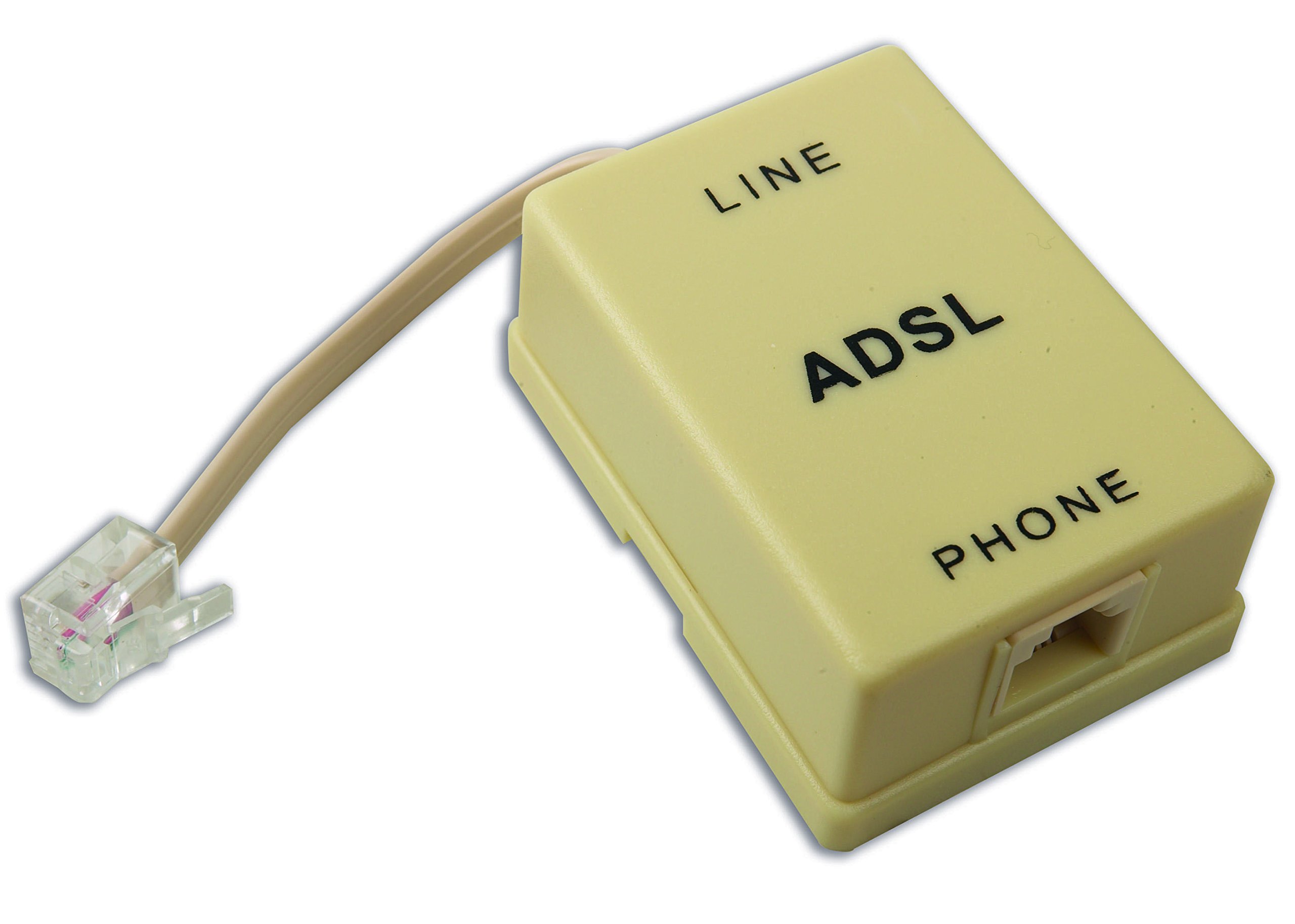 Filtro Adsl Sdoppiatore Telecom 2 Prese Rj11 6 Poli Femmina + 1 Spina Rj11 6 Pol Filtro Adsl Sdoppiatore Telecom 2 Prese Rj11 6 Poli Femmina + 1 Spina Rj11 6 Pol
