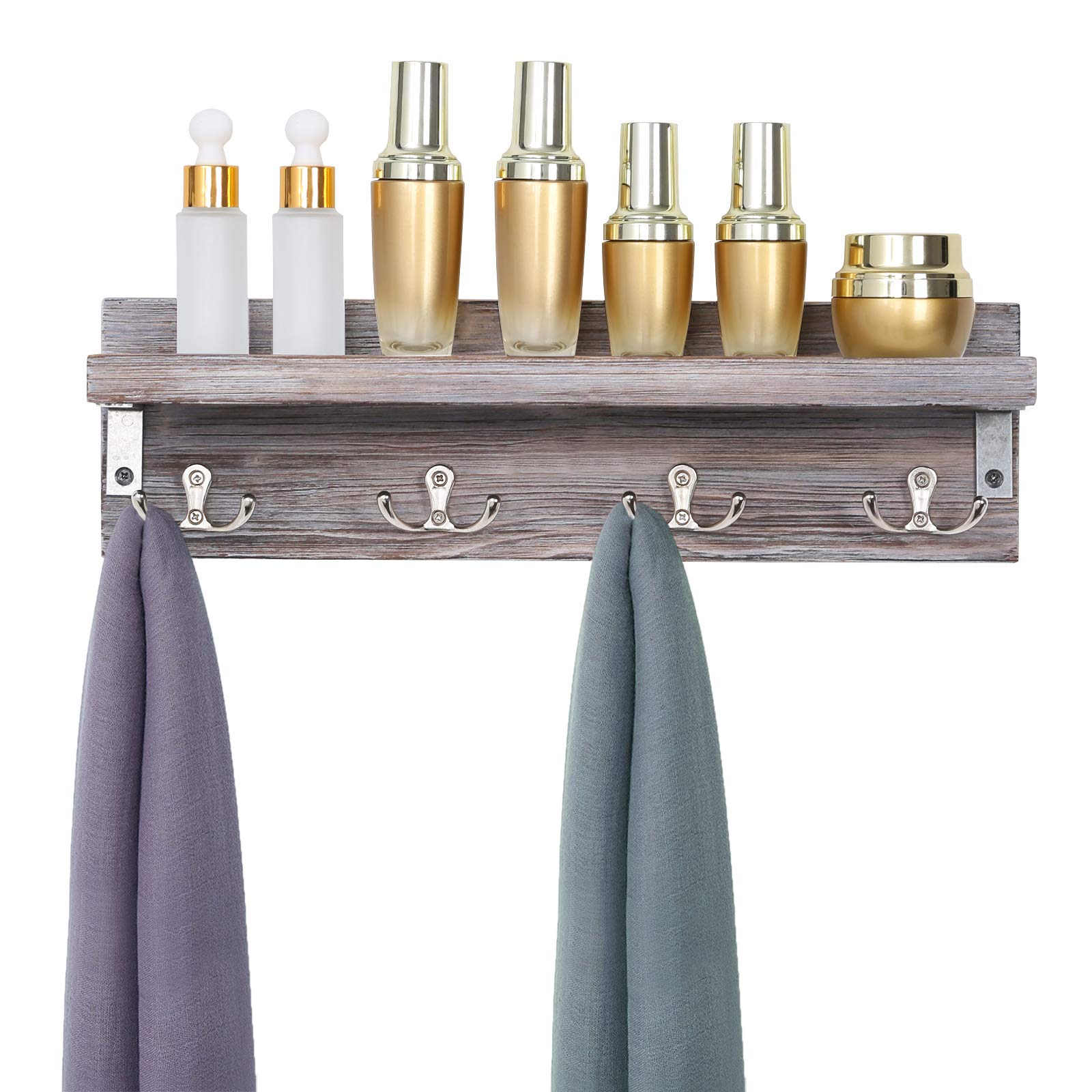 OLEEK Wandgarderobe Mit Regal – Moderne Garderobe Aus Holz