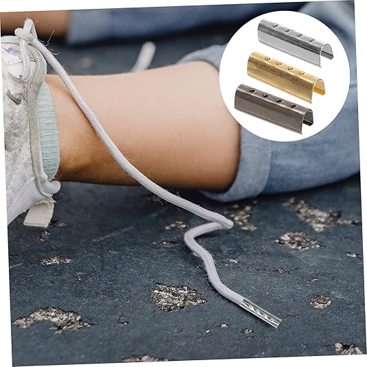 80 Stuks Sneaker-veters 1 Veters Schoenveters Tips Hoofd Veter Eindigt Metaal Veters Hoofd Vervangende Vetertips Metalen Aglet Tips Klok Gereedschap Voor Het Repareren Van Schoenen
