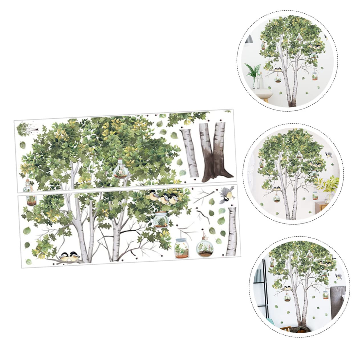 VILLCASE 2 Set Decorazioni Murali Adesive Fresco Adesivi Murali Rimovibili E Ufficio Facili Da Applicare E Impermeabili 2 Pezzi * 2