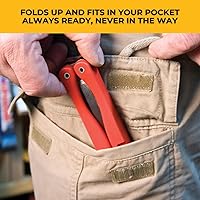 Vista 3 de FastCap Kit de herramientas de cinceles de madera de bolsillo con mango de nailon plegable para carpintería y carpintería - Acero para herramientas