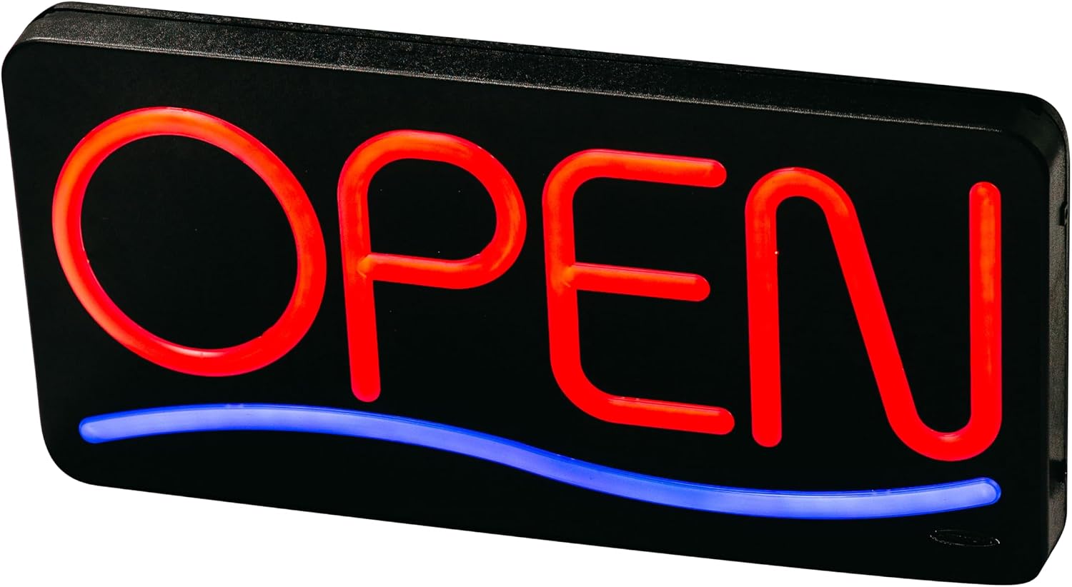 Pro-Lite Ultra Bright Electronic Neon LED Open Sign with Static and Flashing Effects, Wireless Remote Control, 27.5"L x 17.25 x 2.25"W. Perfect for Business Owners