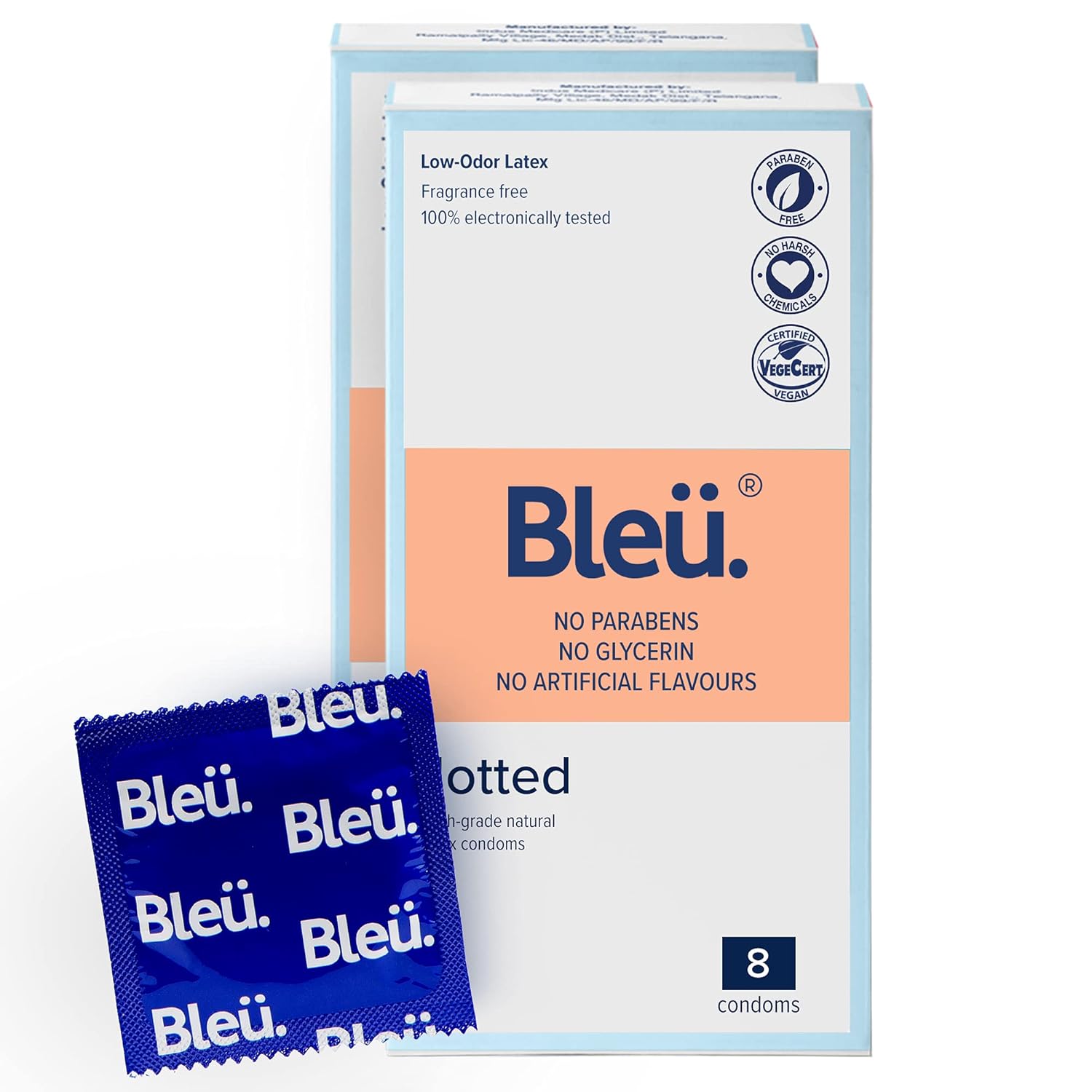 Buy Bleu Premium Quality Dotted Condoms for Men, For Extra Sensitive