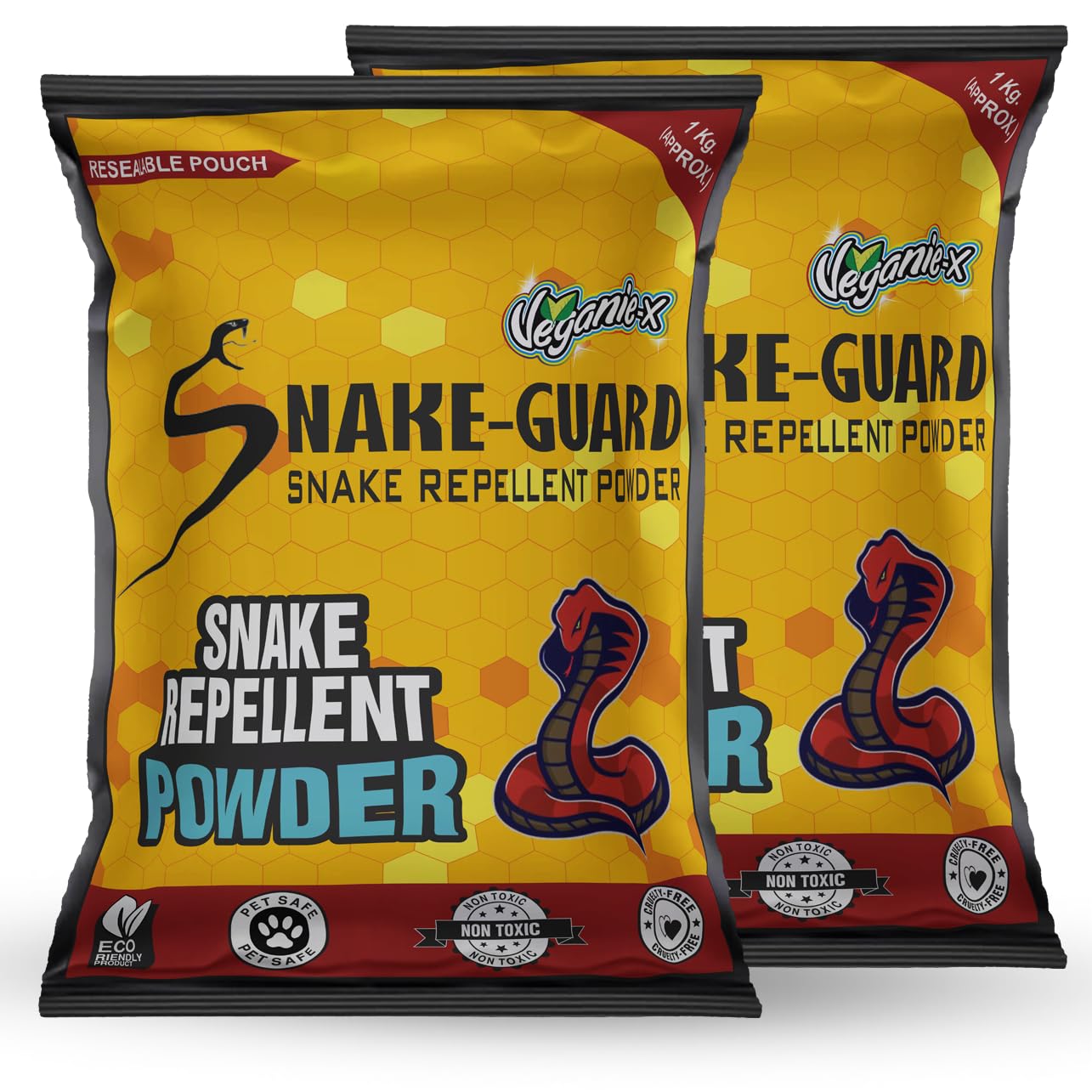 Veganie-X Snake Guard Snake Repellent Powder, Non-Toxic, Eco-Friendly | Pet-Safe Plant Safe | No Smell Long-Lasting Shield Pack of 2-image-14