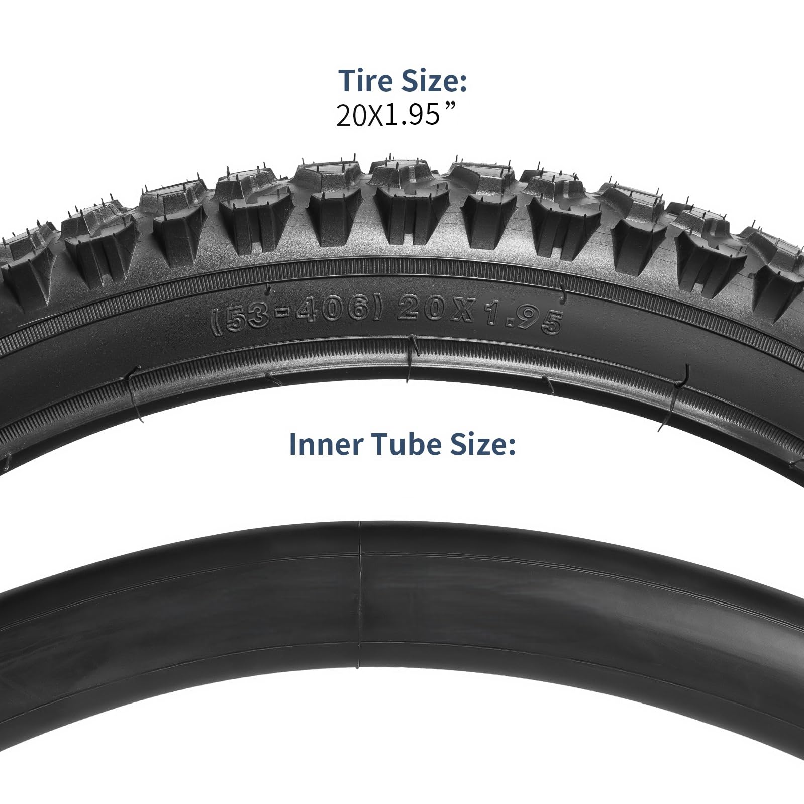 Amazon | YunSCM 2本セット,20 1.95 タイヤ,20x1.95 53-504 自転車