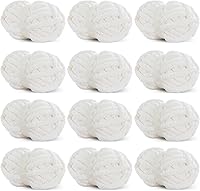 Vista 19 de Hombys Hilo de felpilla gruesa verde salvia para tejer a ganchillo y tejer, hilo grueso y esponjoso súper voluminoso para tejer a mano manta, hilo