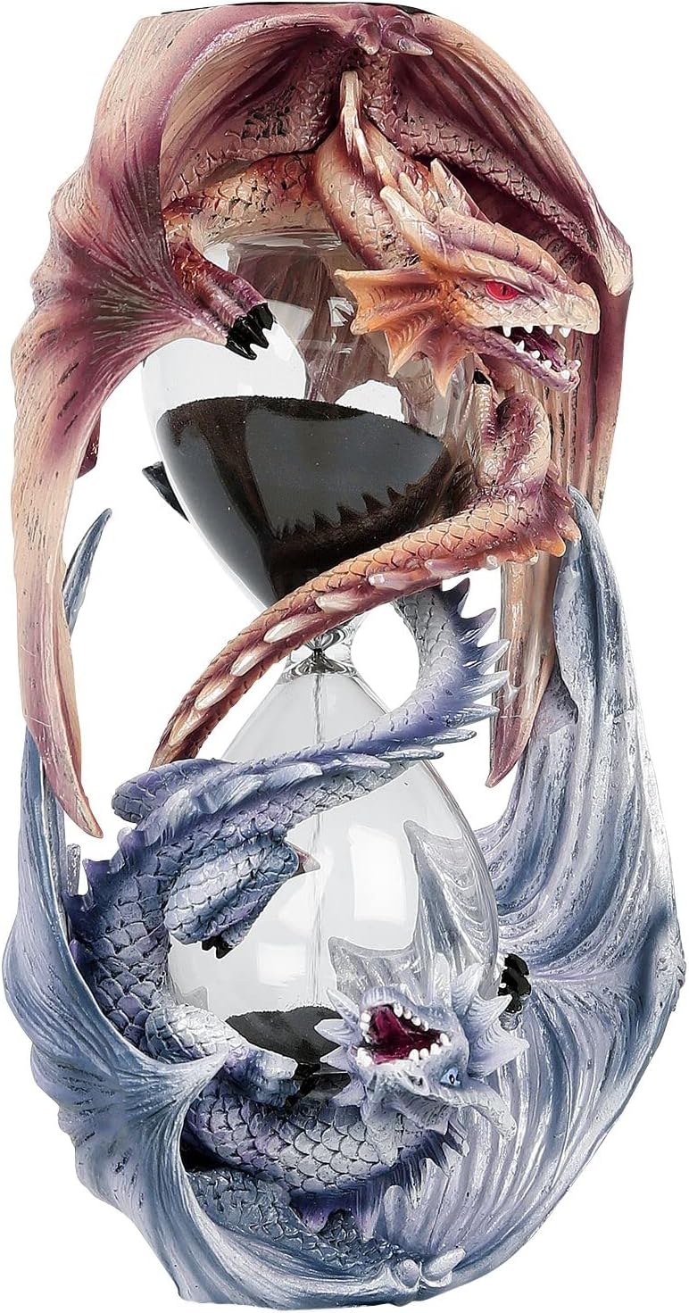 Nemesis Now Guardians of Time Sand Timer Anne Stokes 20cm, Resin, Lilac, One Size