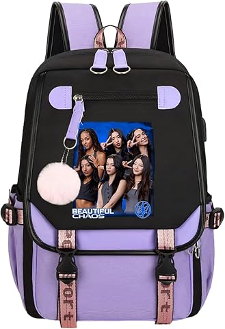 Katseye Backpack Campus Bag Lightweight for Girls Kids Teens
