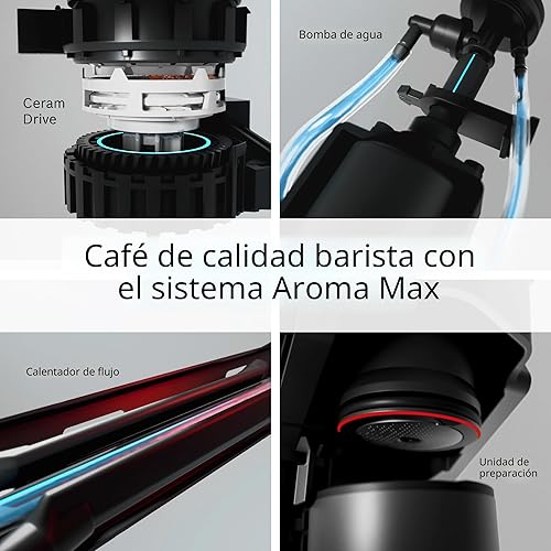 Miniatura 7 de Bosch Máquina de café y café totalmente automática serie 500  Panel de control táctil, manguera de leche, molinillo de cerámica, utiliza granos y