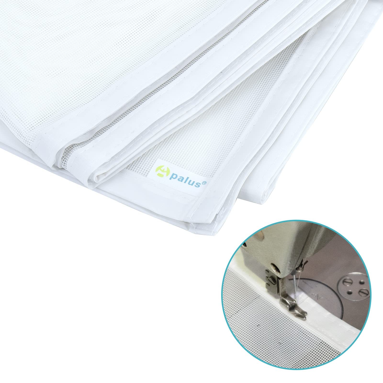 Apalus Zanzariera con Magneti in Vetroresina, Modello Deluxe - Rete Molto Resistente, Tenda con Magneti Ancora Più Potenti, Resiste al Vento e ai Raggi UV - Non Accorciabile (120x220CM, Bianco)