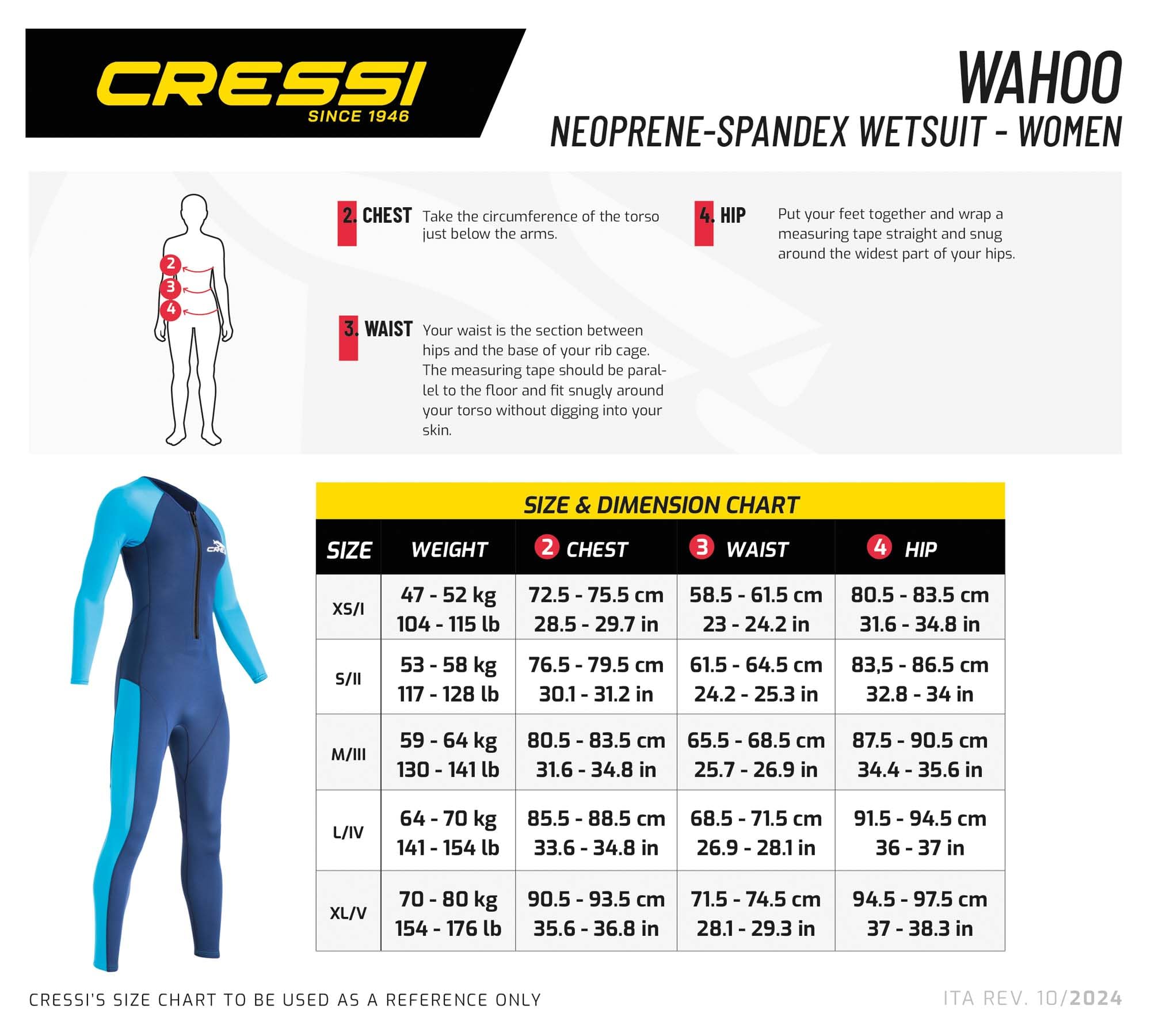 Cressi Wahoo Lady Monopiece Wetsuit Black/Pink 2mm S/2 - Muta Monopezzo Donna Realizzata in Morbido Neoprene 1.5/2mm e Elastan, Perfetta per attività Acquatiche Varie, Nero/Rosa, S/2