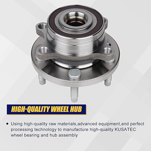 Miniatura 3 de KUSATEC 512460 Conjunto de cojinete y cubo de rueda delantera/trasera, 2 piezas, compatible con Ford Explorer 2011-2018, para Ford Police
