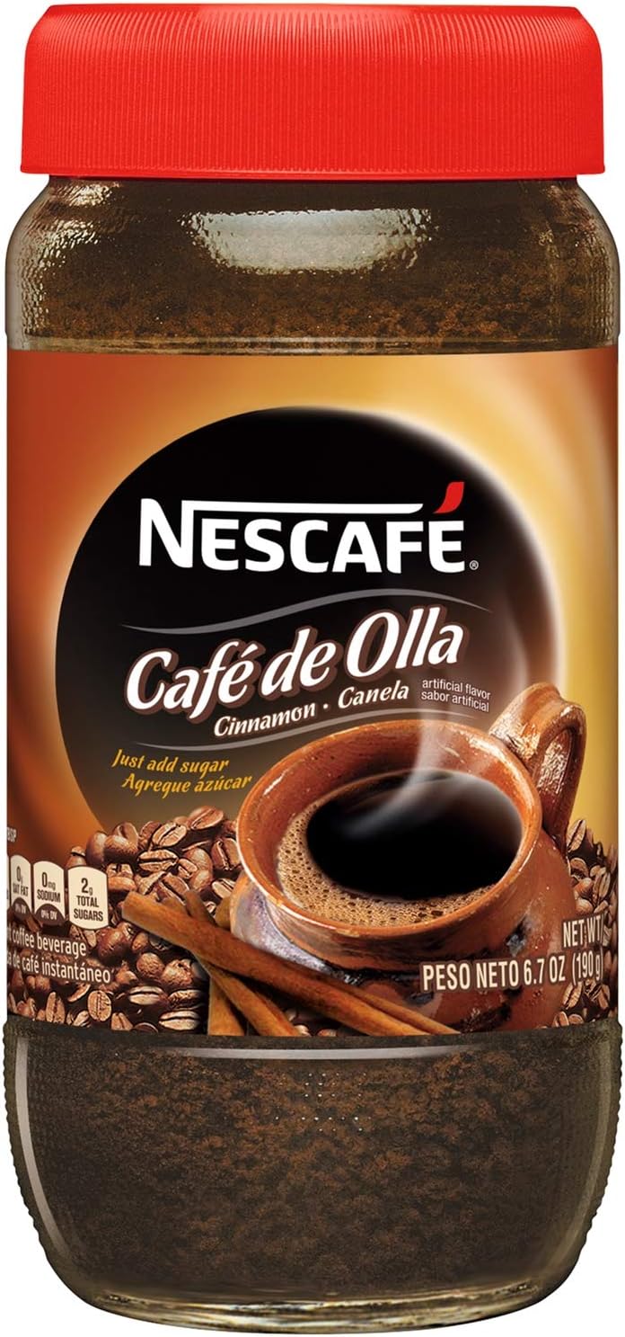 Nescafé Café De Olla, Instant Coffee, Cinnamon, 6.7 Ounce Jar (Pack of 2) Amazon.ca Grocery