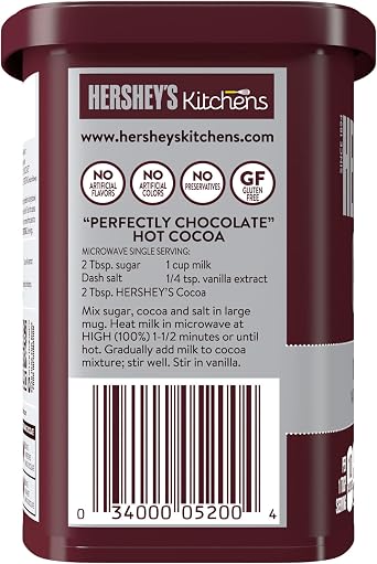 HERSHEY'S Natural Unsweetened Cocoa, 8 Ounce