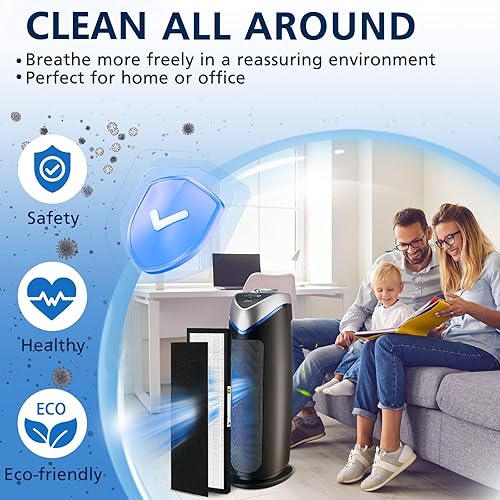 Miniatura 6 de Paquete de 3 filtros HEPA FLT4825 B de repuesto compatibles con modelos de purificador de aire G-guardian AC4825 AC4300 AC4800 AC4850PT AC4900CA