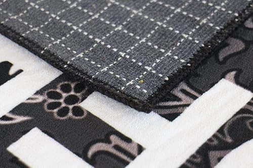 Miniatura 2 de Alfombra con texto en inglés Keep Off, para sala de estar, alfombra de ventilador, alfombra popular, decoración del hogar, alfombra moderna,