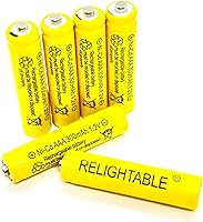 Vista 1 de 300mAh AAA NiCd 1.2v baterías recargables jardín solar Ni-Cd luz LED M (6)