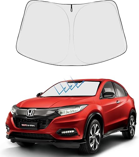 Parasol plegable para parabrisas delantero, ajuste personalizado 2023 2022 2021 2020 2019 2018 2017 2016 2015 Honda HR-V LX Sport EX EX-L Accesorios