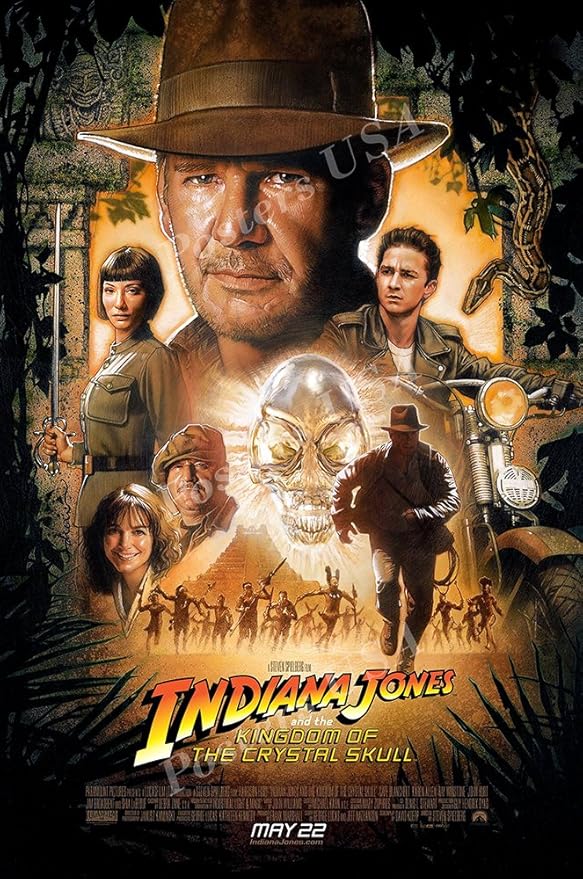 Posters USA Indiana Jones and the Kingdom of the Crystal Skull Movie Poster GLOSSY FINISH - MOV065 (24