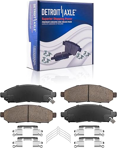 Miniatura 4 de Detroit Axle - Kit de freno para Nissan Pathfinder 2005-2012 de 11.65 pulgadas delantero y 12.13 pulgadas trasero perforado y ranurado rotores de