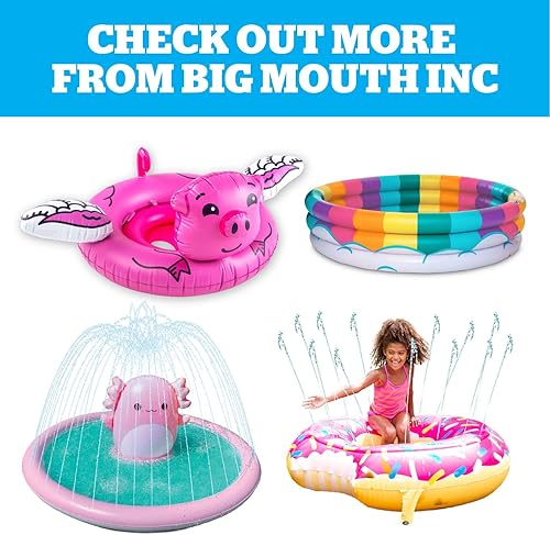 Miniatura 6 de BigMouth Inc Splash Pad Juguete de agua con aspersor para niños, juego de rociado de patio trasero de verano al aire libre para niños pequeños -
